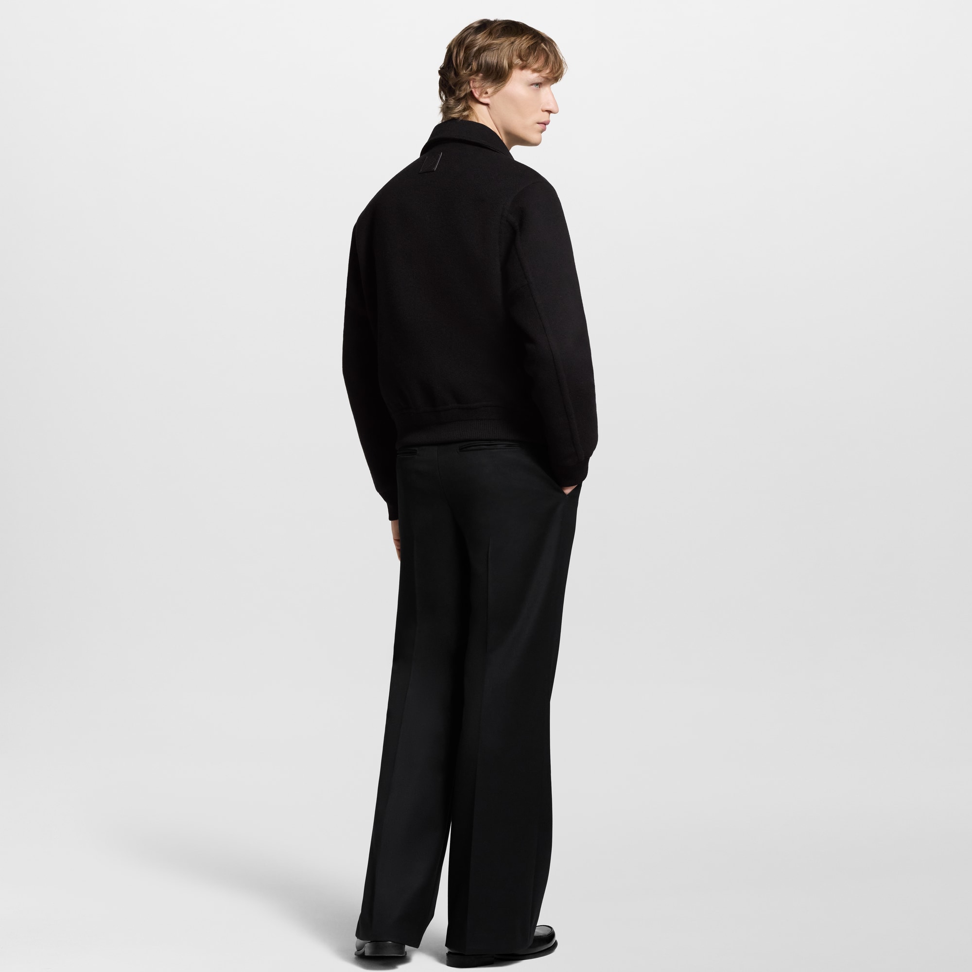 Men - Wool-Silk Double Face Blouson  Men Ready-to-Wear Outerwear and Coats | LOUIS VUITTON (Product zoom)