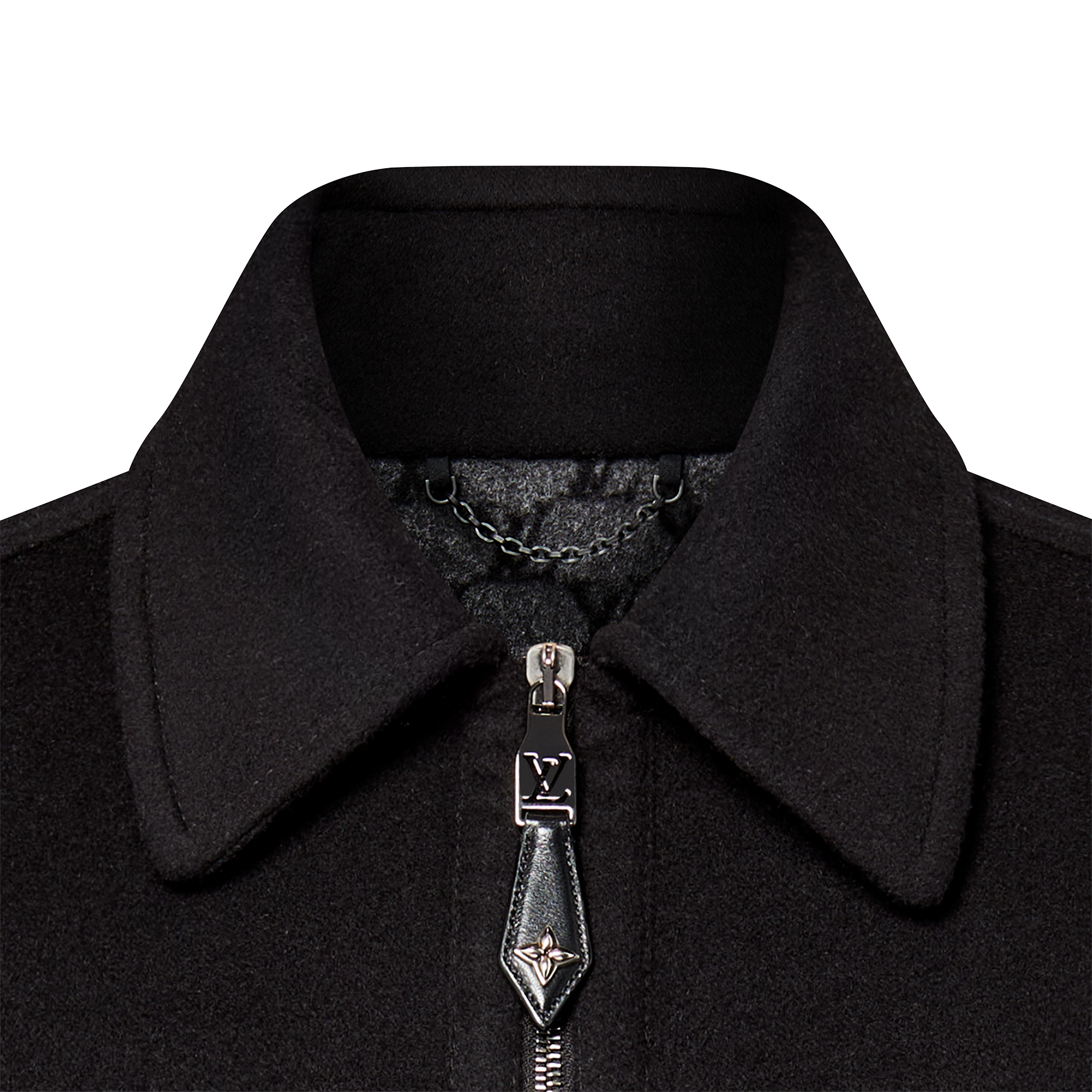 Men - Wool-Silk Double Face Blouson  Men Ready-to-Wear Outerwear and Coats | LOUIS VUITTON (Product zoom)