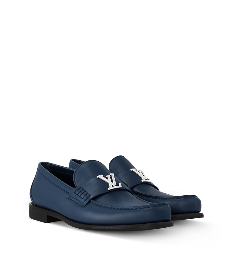 blue louis vuitton dress shoes Major Loafers - Luxury online inventory: OOS