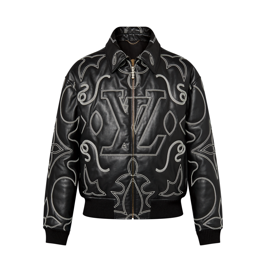 Reversible Leather Jacket Veste En Cuir Lv Louis Vuitton Veste