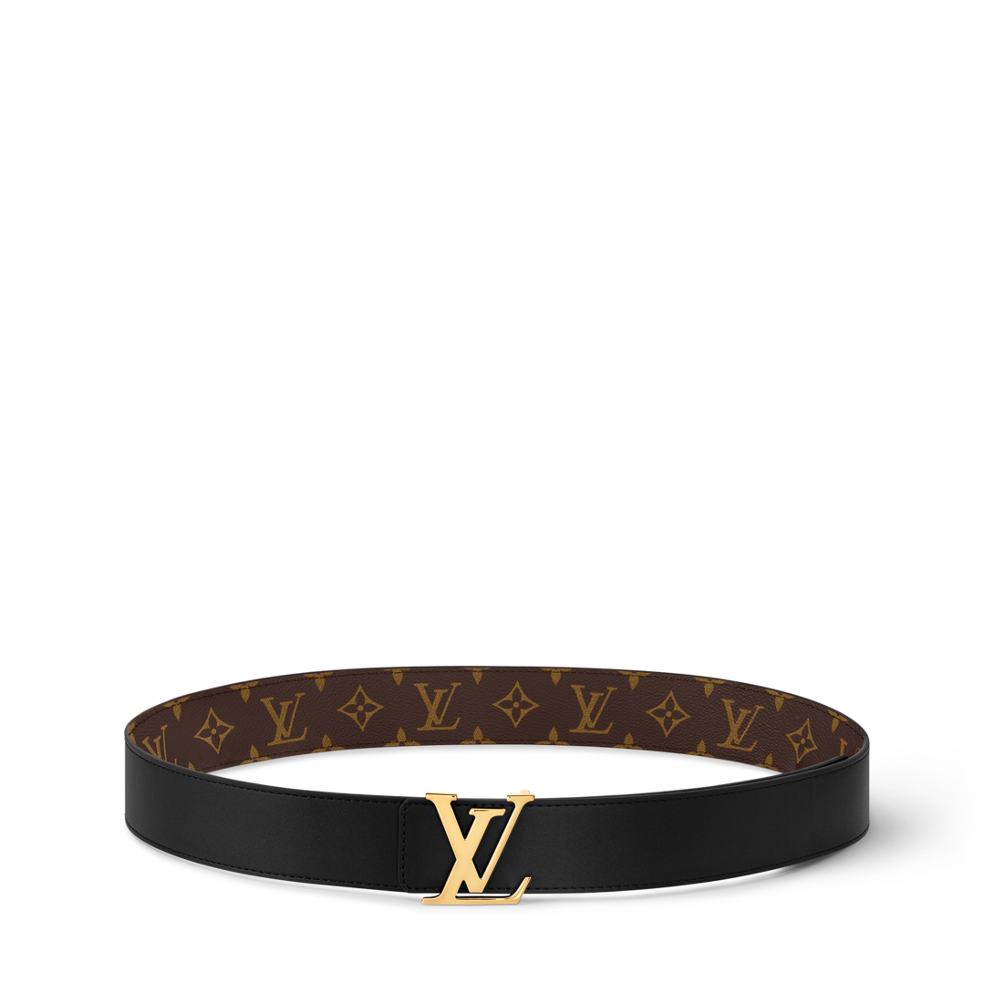 black louis vuitton belt with gold buckle