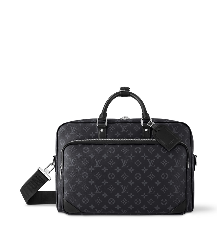 Weekender Bag - Luxury Monogram Eclipse Canvas Grey | LOUIS VUITTON 
