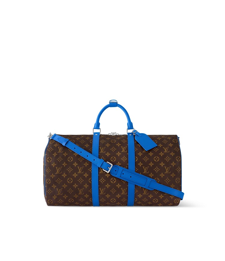 Keepall Bandoulière 50 Bag - Luxury Monogram Macassar Canvas Brown 