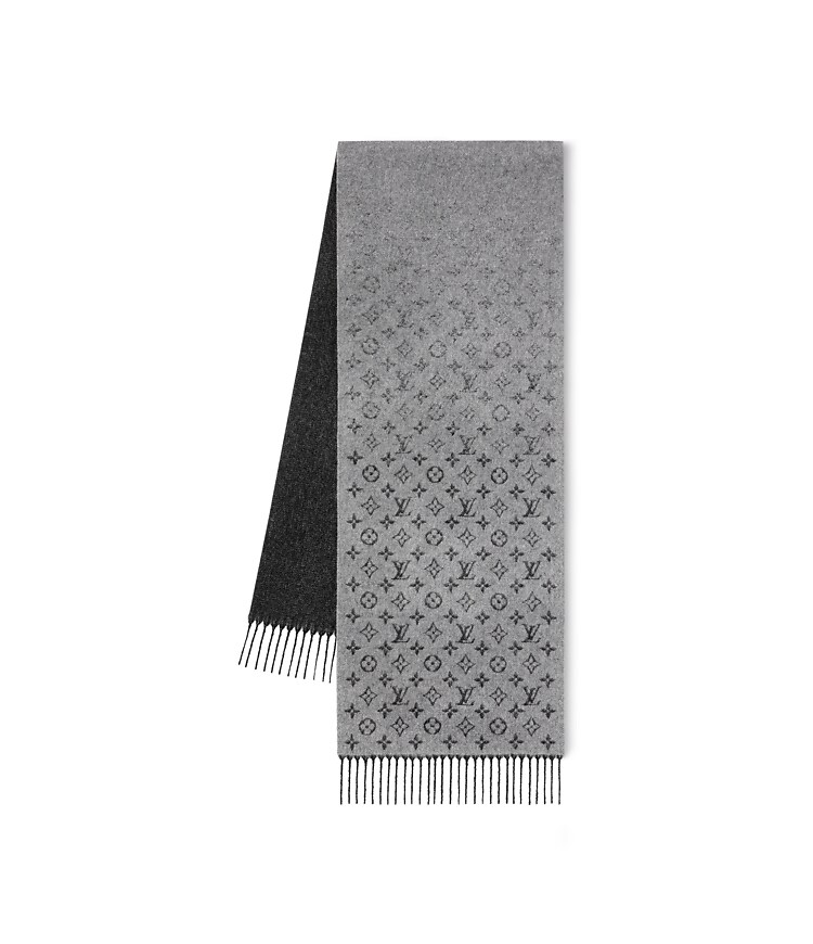 Monogram Gradient Scarf - Luxury S00 Grey | LOUIS VUITTON