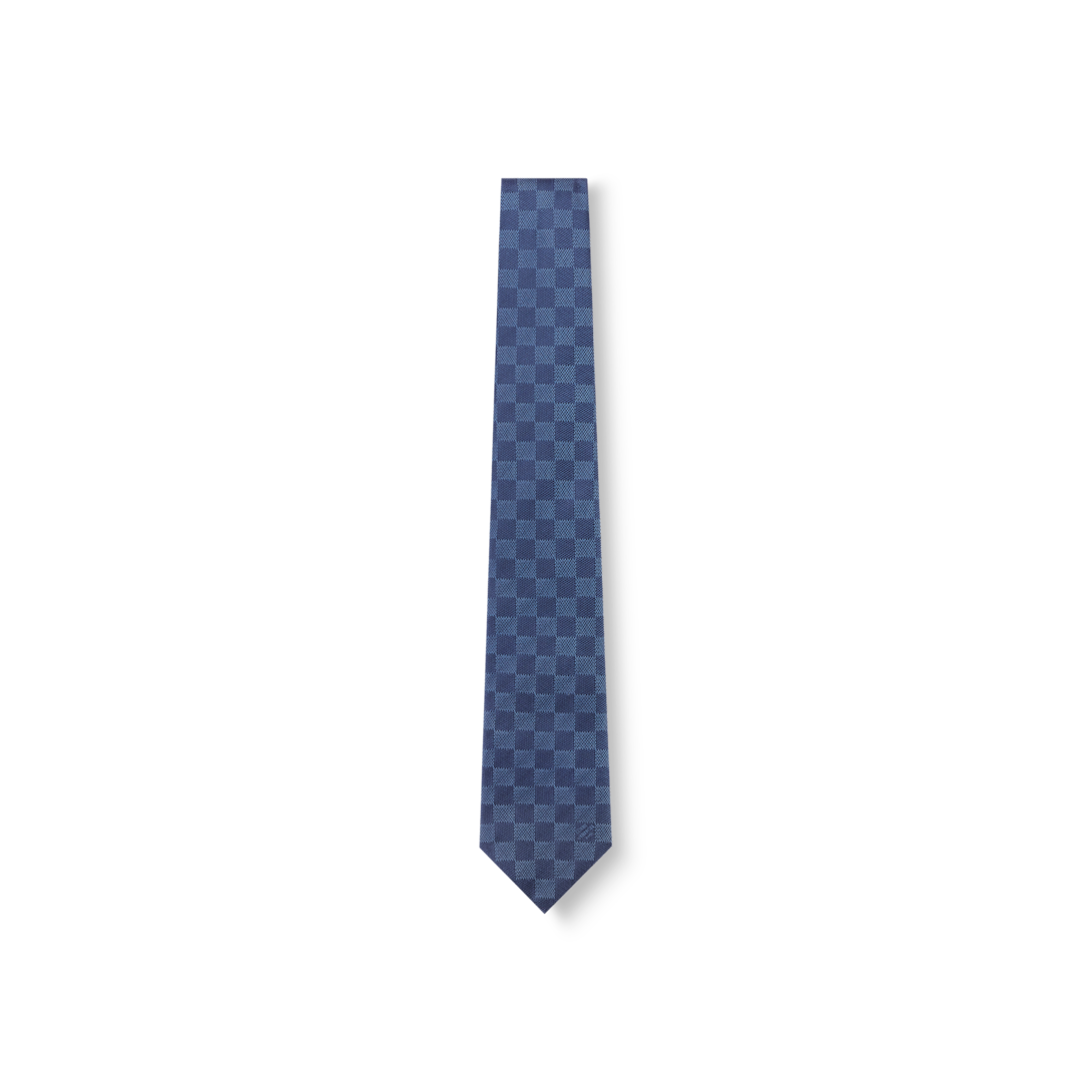 louis vuitton checkered tie