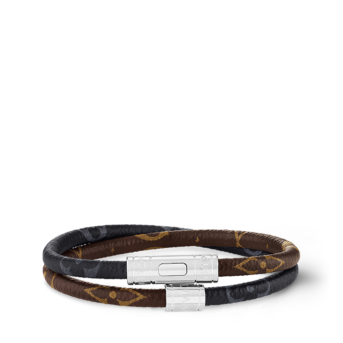 keep it double leather bracelet