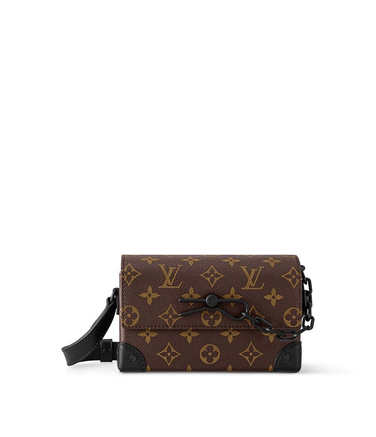 Steamer Wearable Wallet - Luxury Monogram Macassar Canvas Brown  