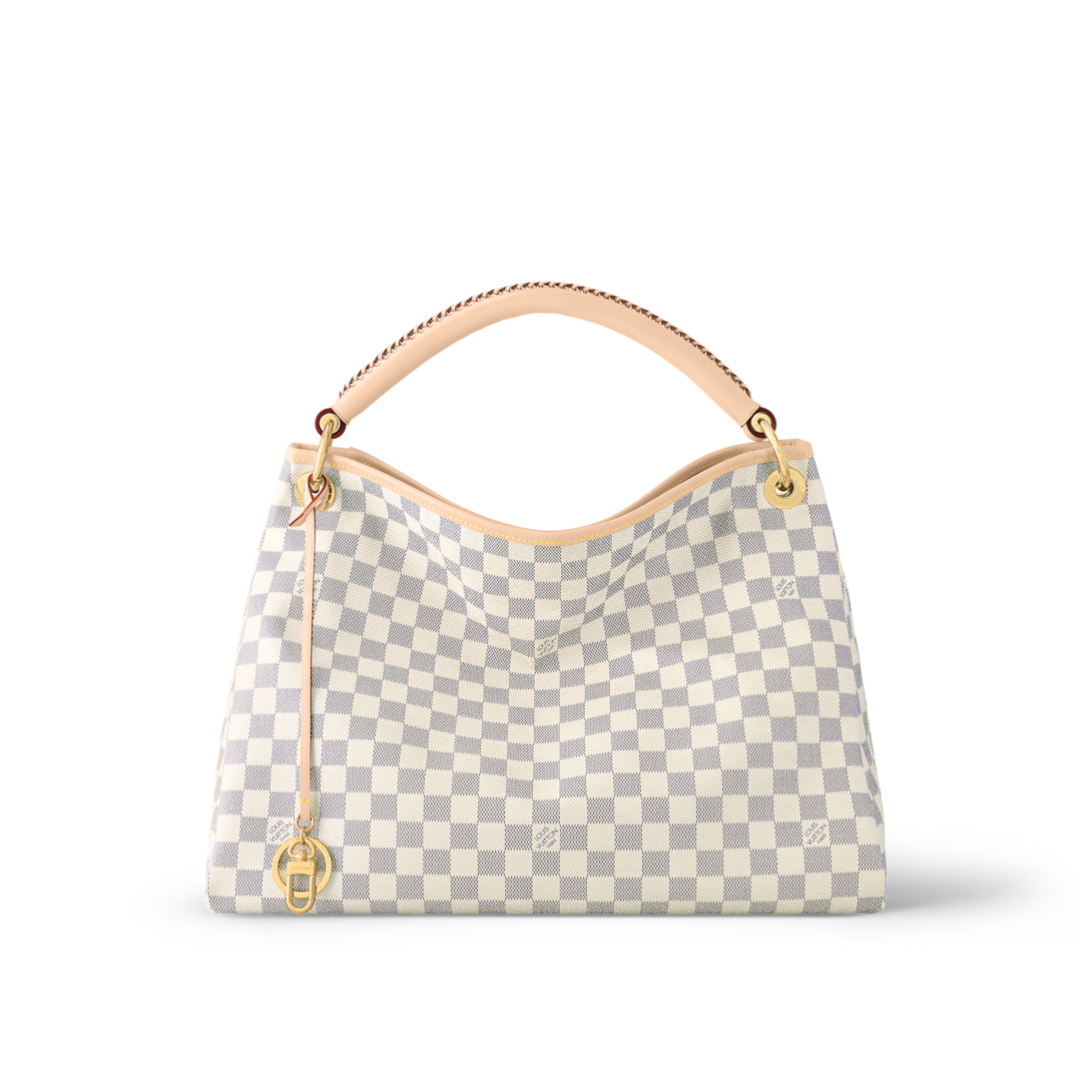 lv white damier bag