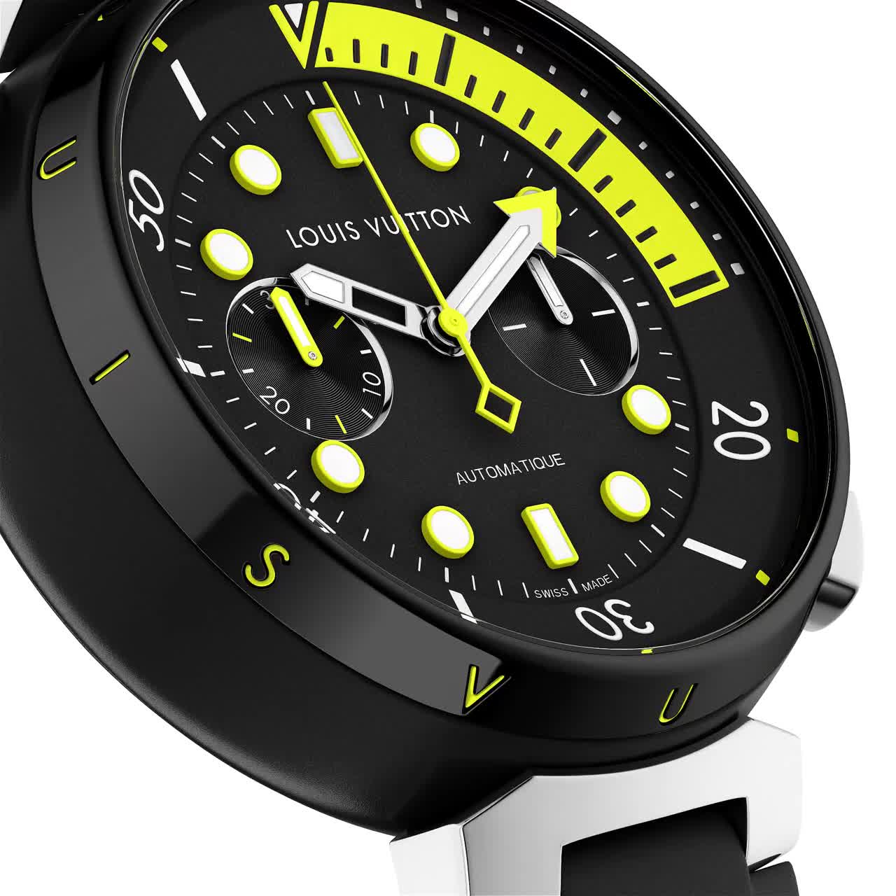Tambour Street Diver Chronograph, Automatic, 46 MM, Steel - Luxury