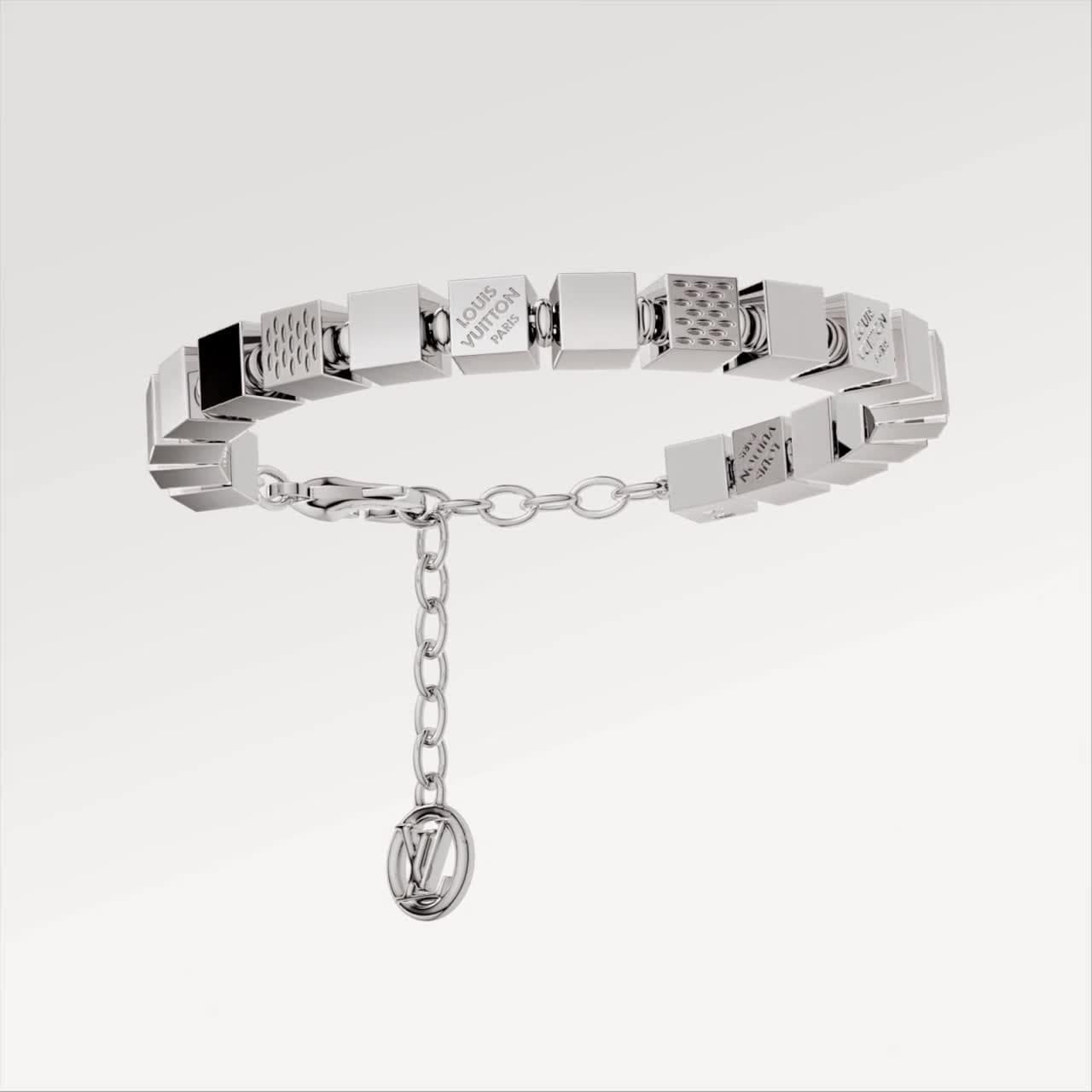 LV Cube Bracelet Silver - Luxury S00 Silver | LOUIS VUITTON